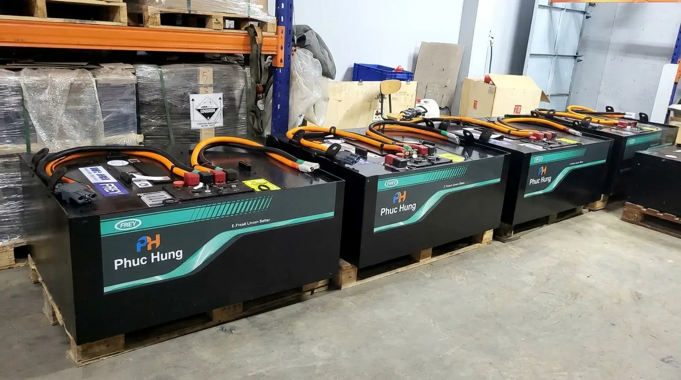 bảo trì pin lithium xe nâng