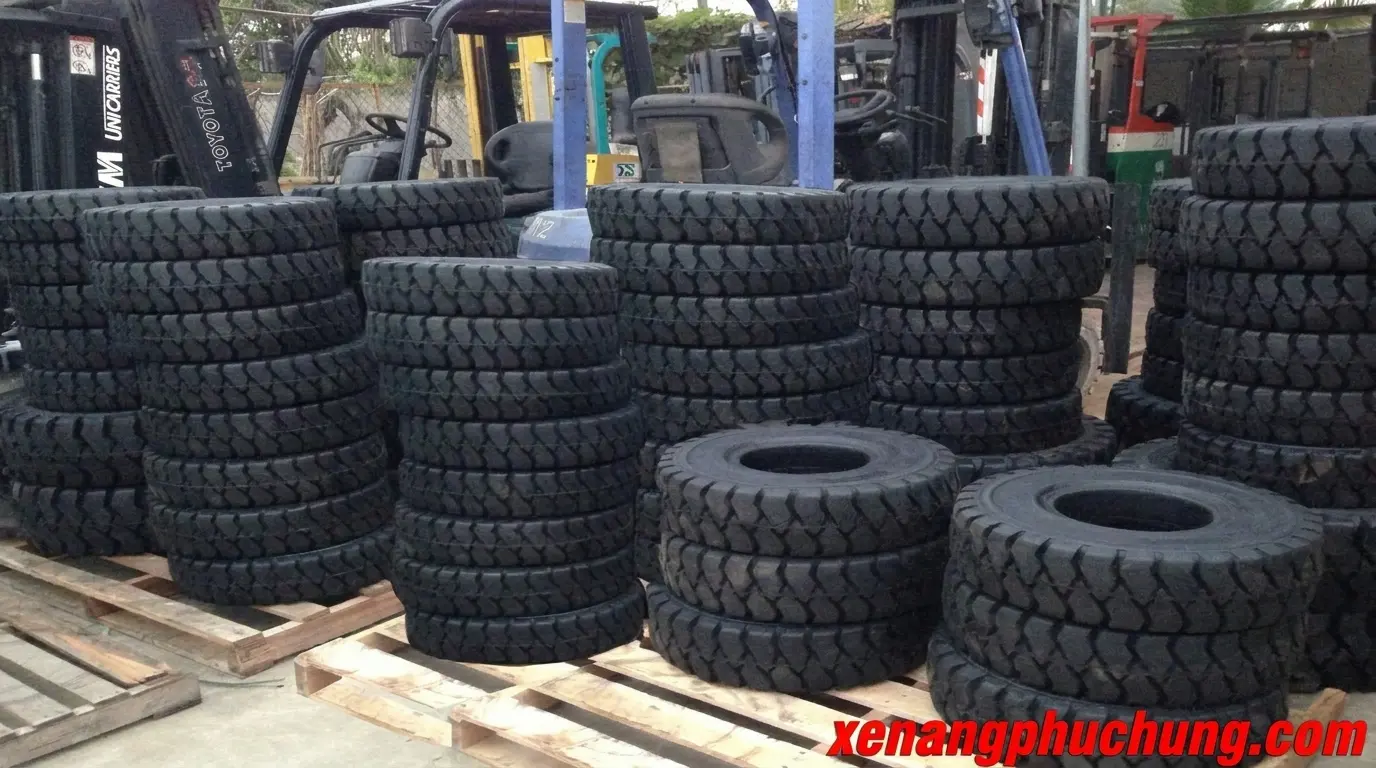 hình ảnh lốp xe nâng