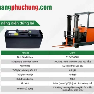 Pin Lithium Xe Nâng Đứng Lái 48V: Nâng Cao Hiệu Suất Vận Hành