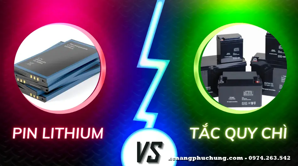 pin lithium và ắc quy chì xe nâng