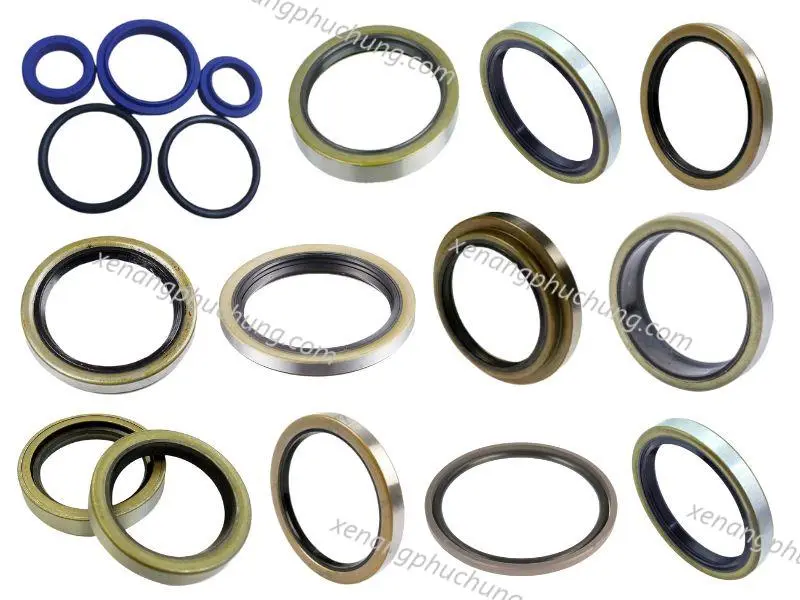 hình ảnh sửa chữa xe nâng bị chảy dầu;